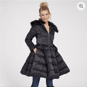 Women's Venus peplum puffer coat